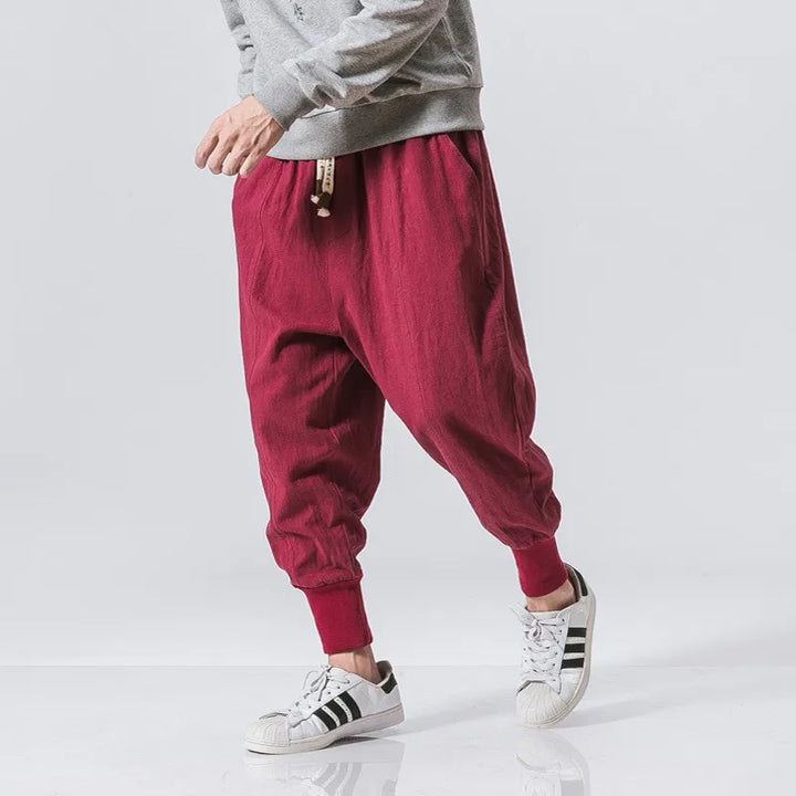 Jogging Japonais rouge