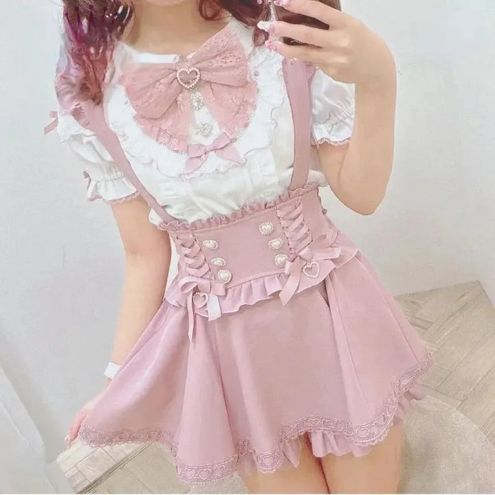 Jupe Japonaise à Bretelles