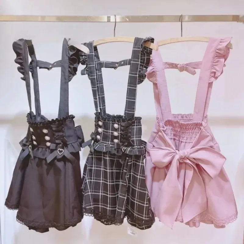 Jupe Japonaise à Bretelles Chic