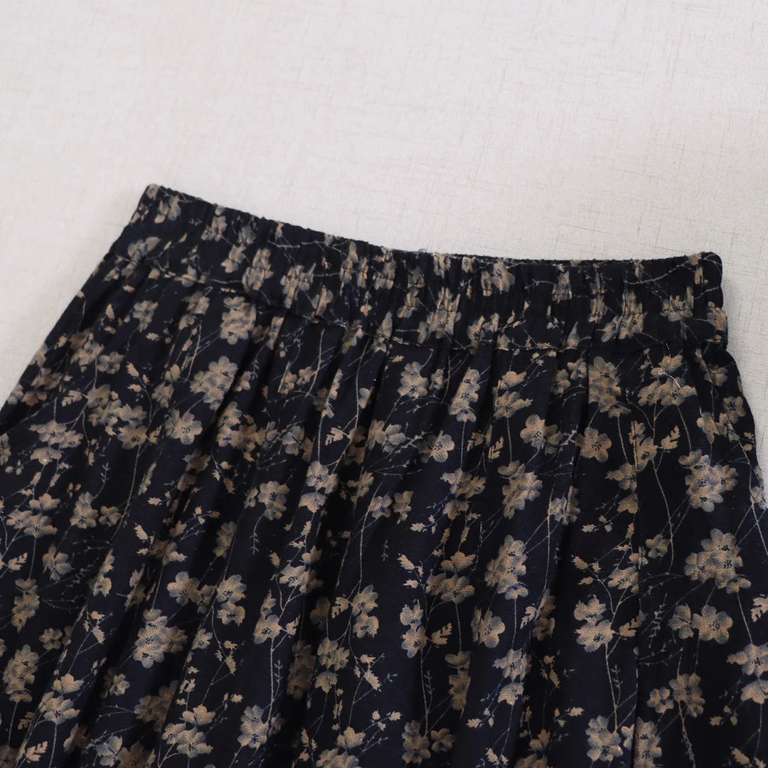Jupe Japonaise Fleurie Rétro Unique
