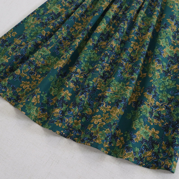 Jupe Japonaise Vintage Verte Unique