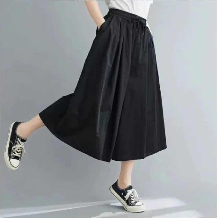Jupe Pantalon Japonaise Ample Noir