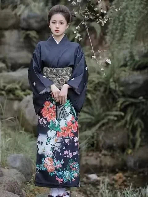 Kimono Femme Vintage Fleuri