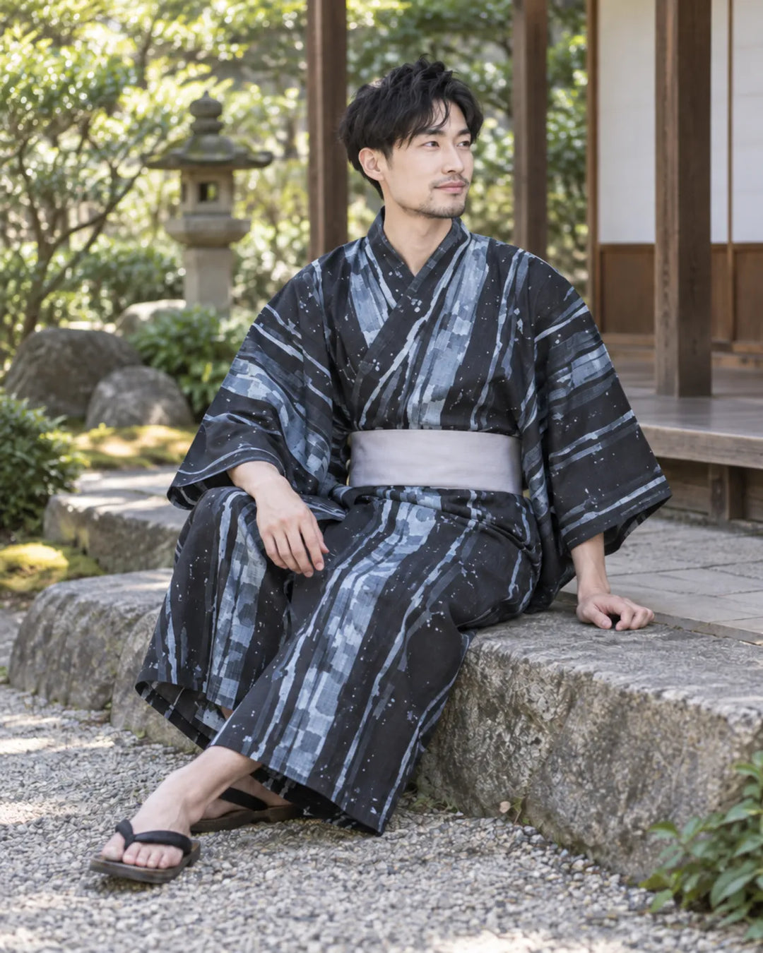 Kimono Homme Stylé avec Ceinture Stylé