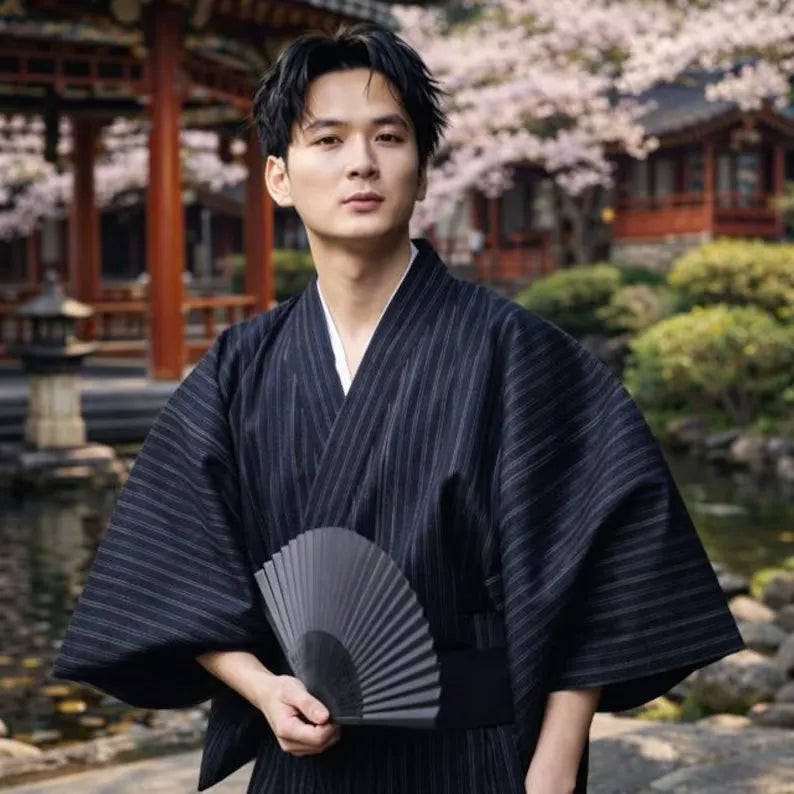 Kimono Homme Traditionnel Rayé