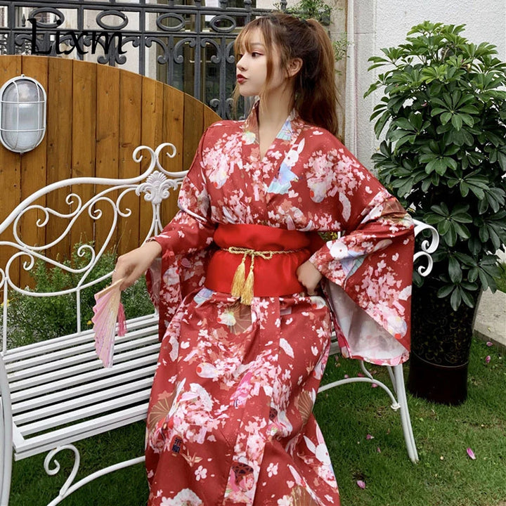 Kimono Japonais Chic Rouge