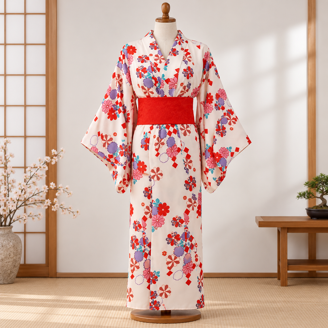 Kimono Japonais Design d’Eté fluide