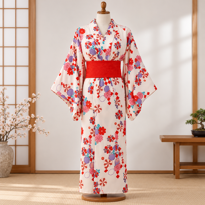 Kimono Japonais Design d’Eté fluide