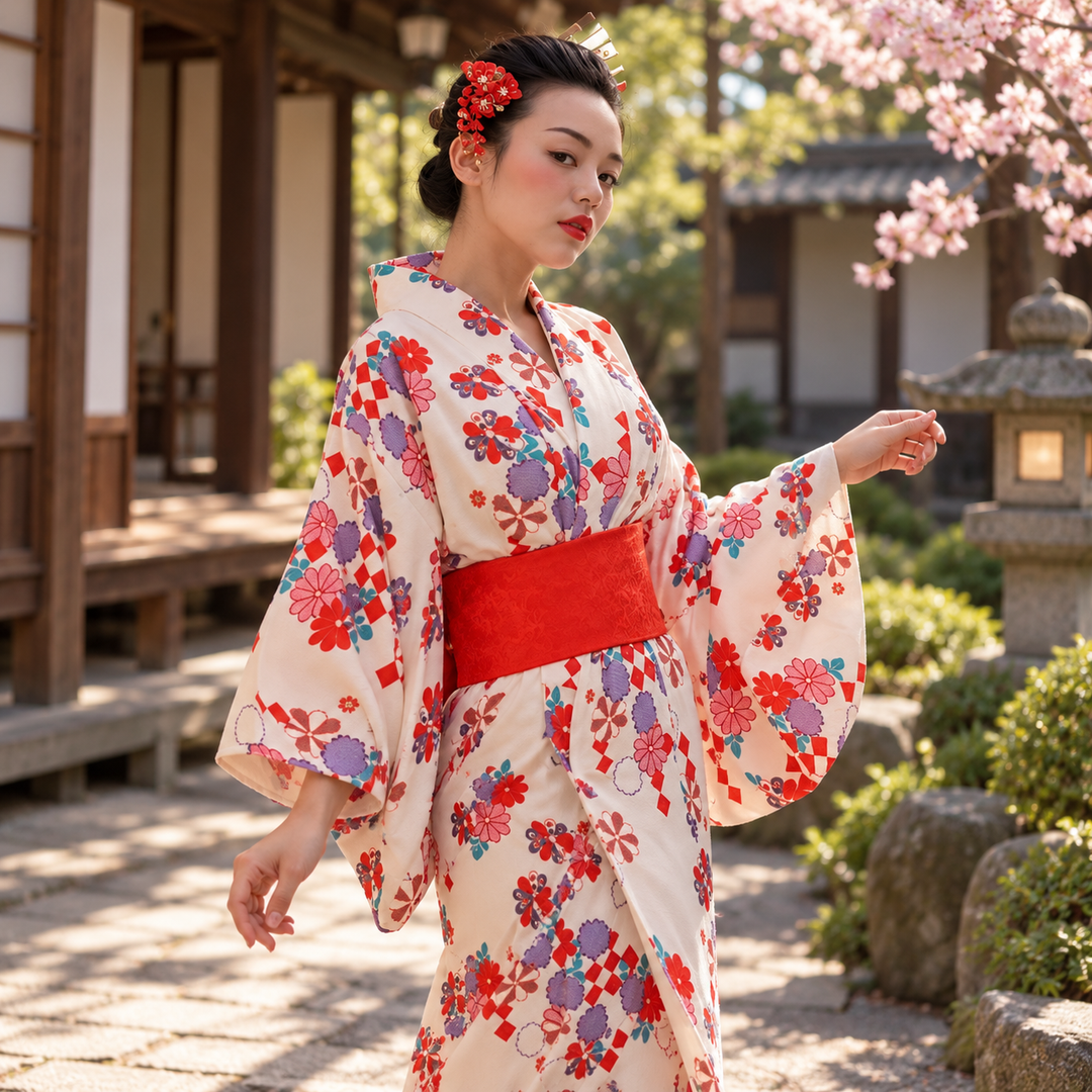 Kimono Japonais Design d’Eté léger