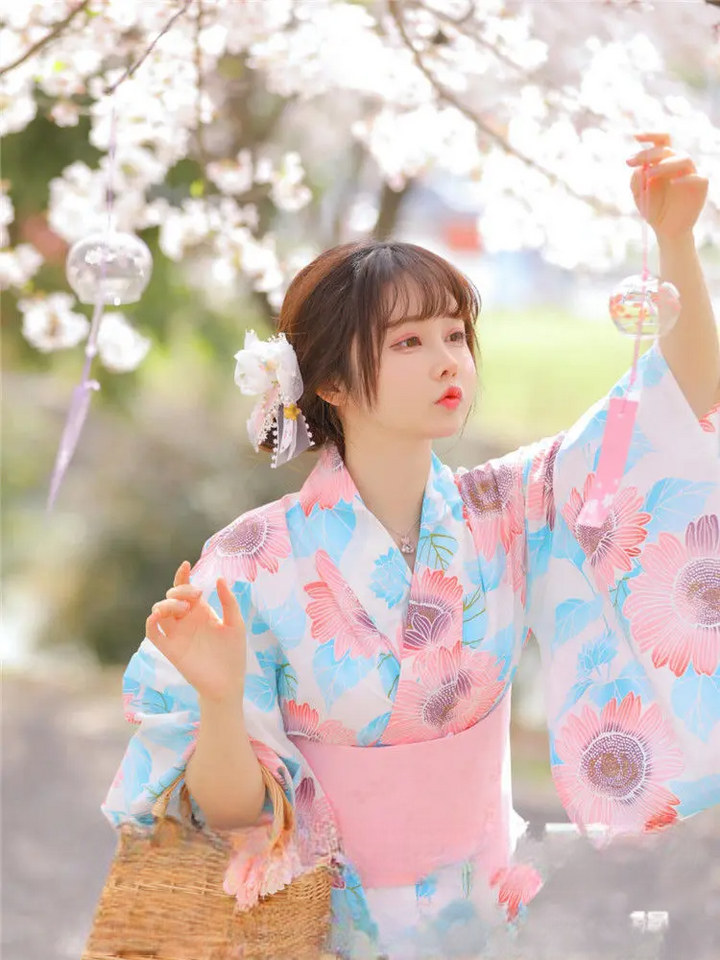 Kimono Japonais Estival Fleuri