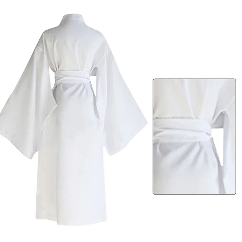 Kimono Japonais Femme Blanc léger