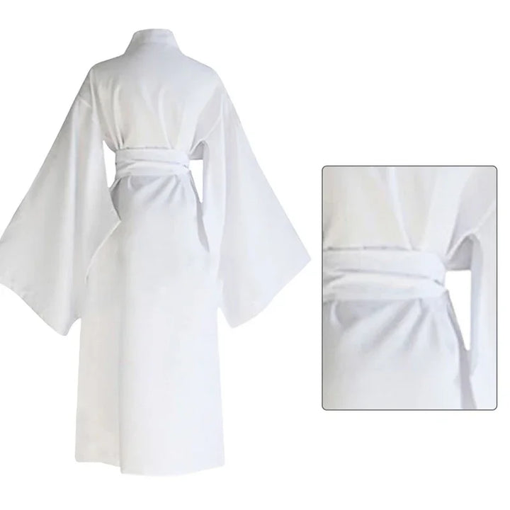 Kimono Japonais Femme Blanc léger