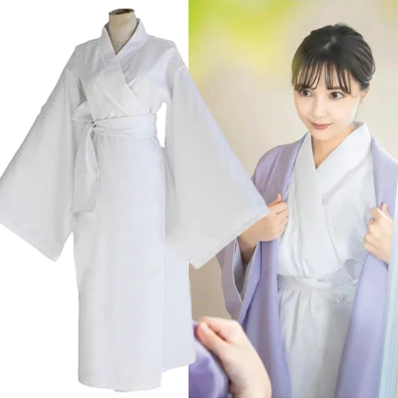 Kimono Japonais Femme Blanc stylé