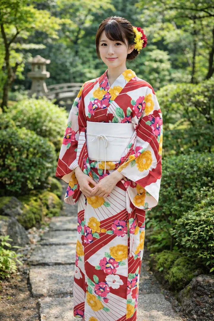 Kimono Japonais Femme Fleurie Chic