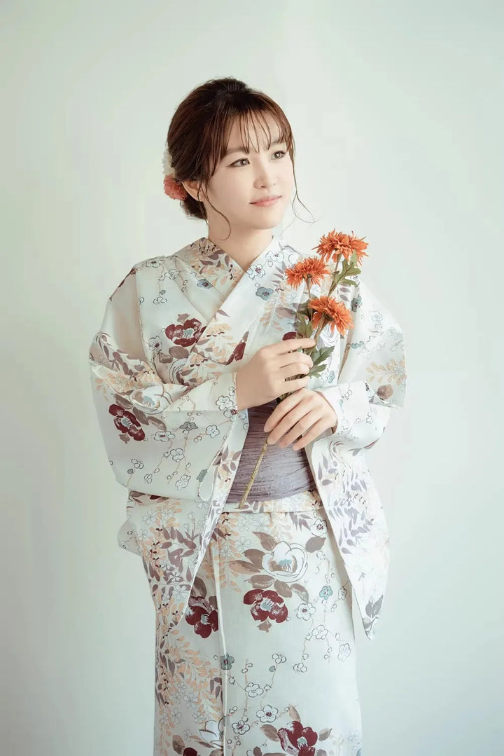 Kimono Japonais Femme Imprimé Floral Chic