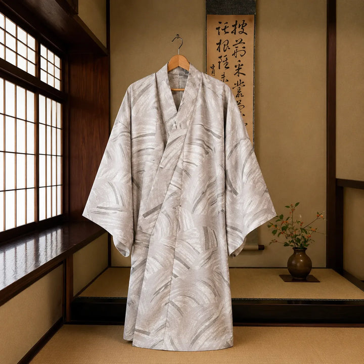 Kimono Japonais Homme Gris Chic Unique