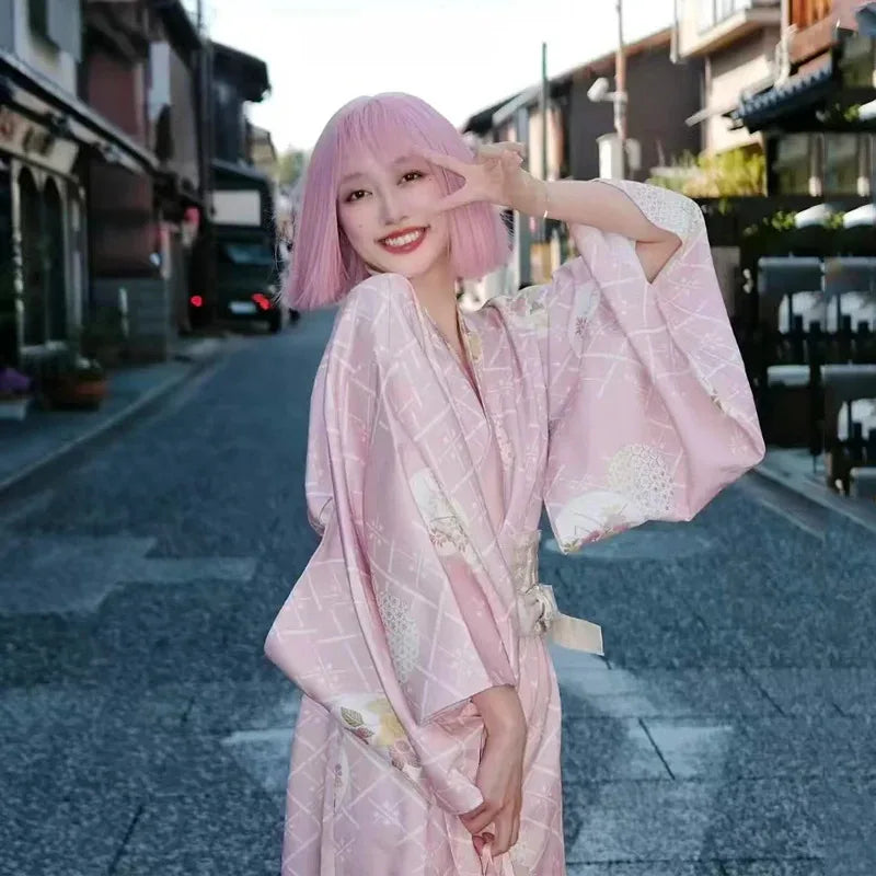 Kimono Original Japonais Rose