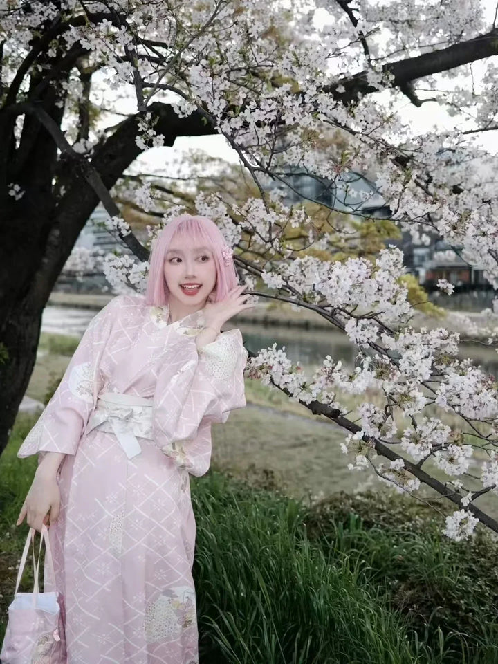 Kimono Original Japonais Rose léger