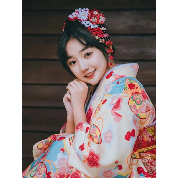 Kimono Traditionnel Femme Japonais Coloré élégant