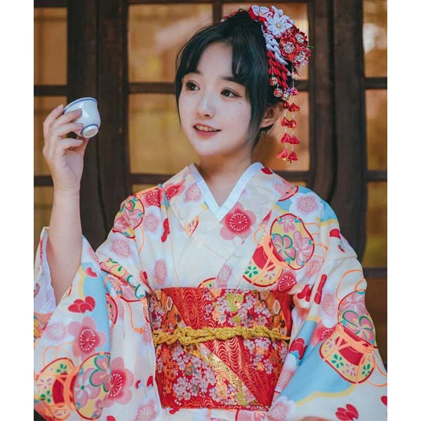 Kimono Traditionnel Femme Japonais Coloré raffiné