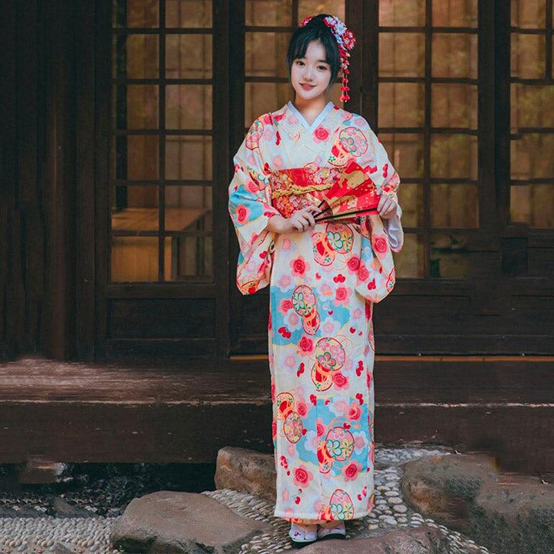 Kimono Traditionnel Femme Japonais Coloré stylé