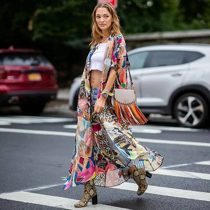 Kimono de Plage Stylé Coloré