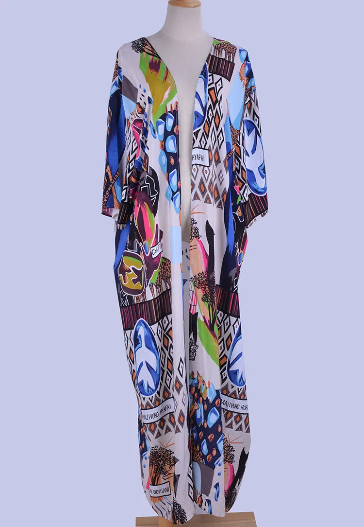Kimono de Plage Stylé Coloré Chic