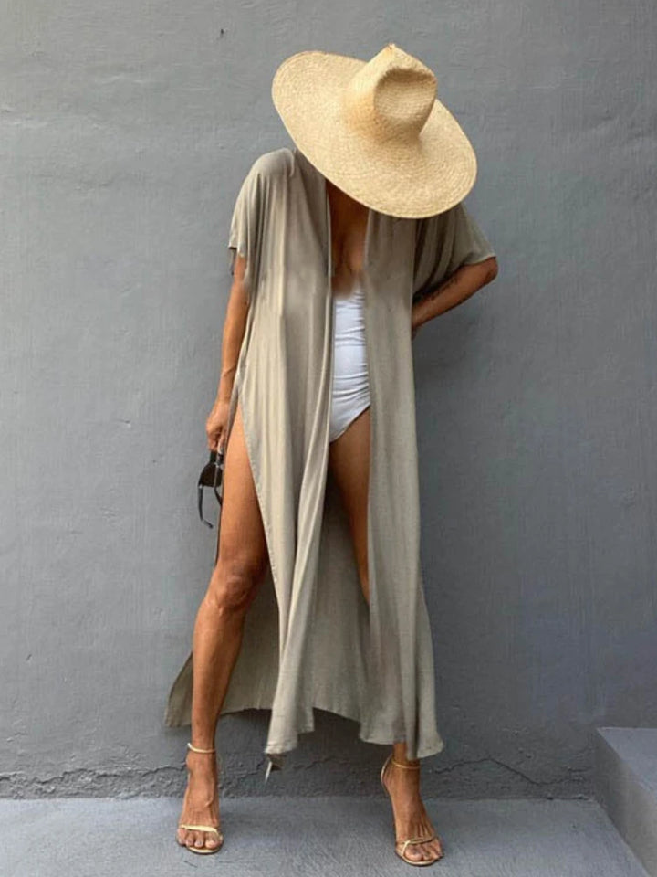 Kimono de Plage Uni Fluide Original