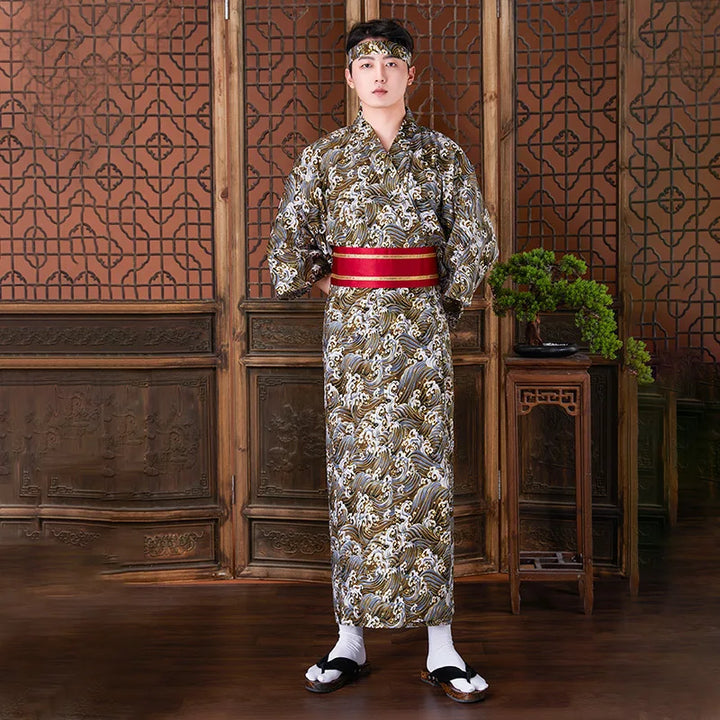 Kimono traditionnel homme Kanagawa