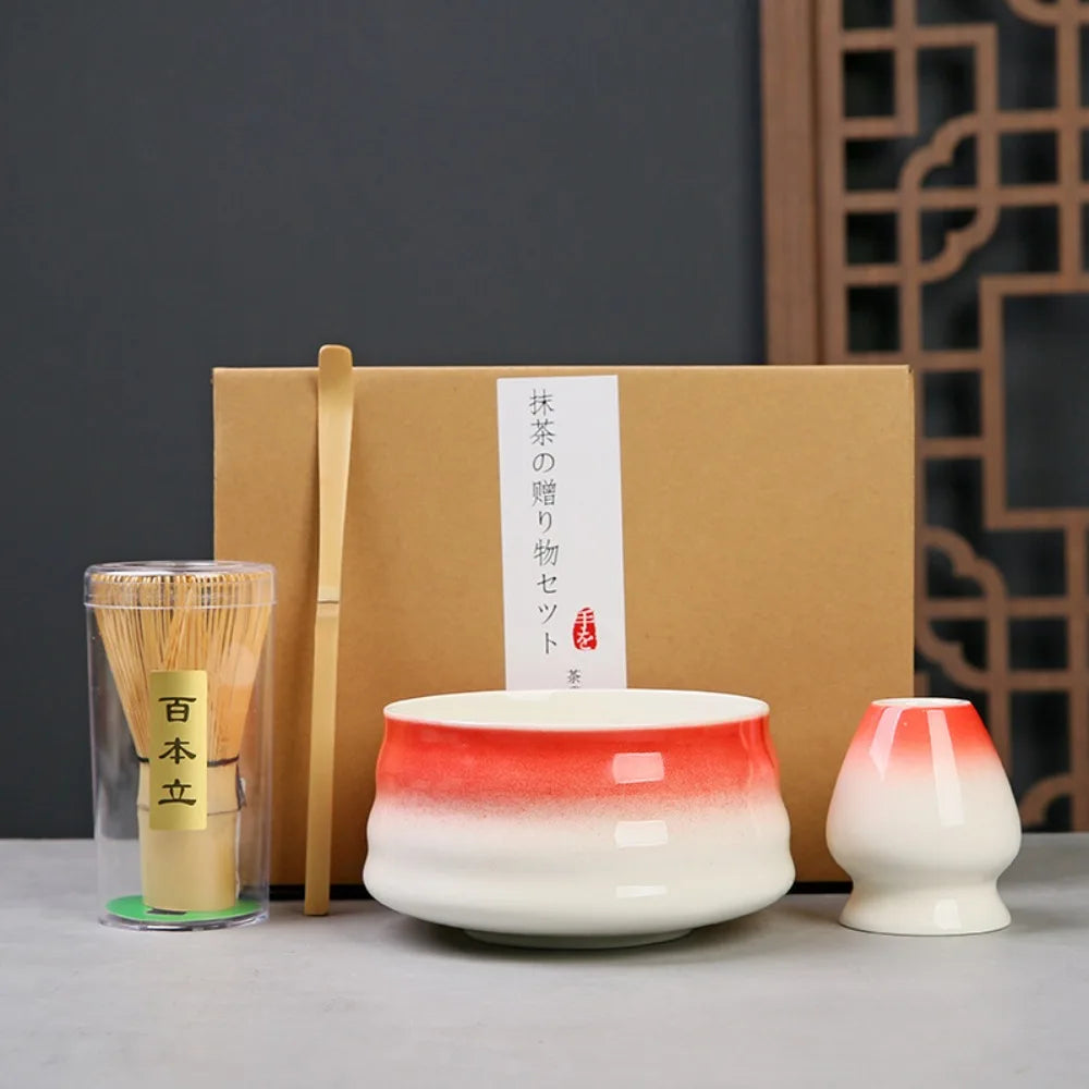 Kit Matcha Dégradé rouge
