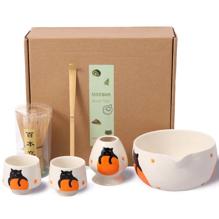 Kit Matcha Japonais Motif Chat stylé