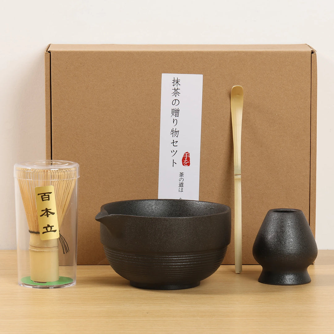 Kit Matcha Japonais Rétro noir