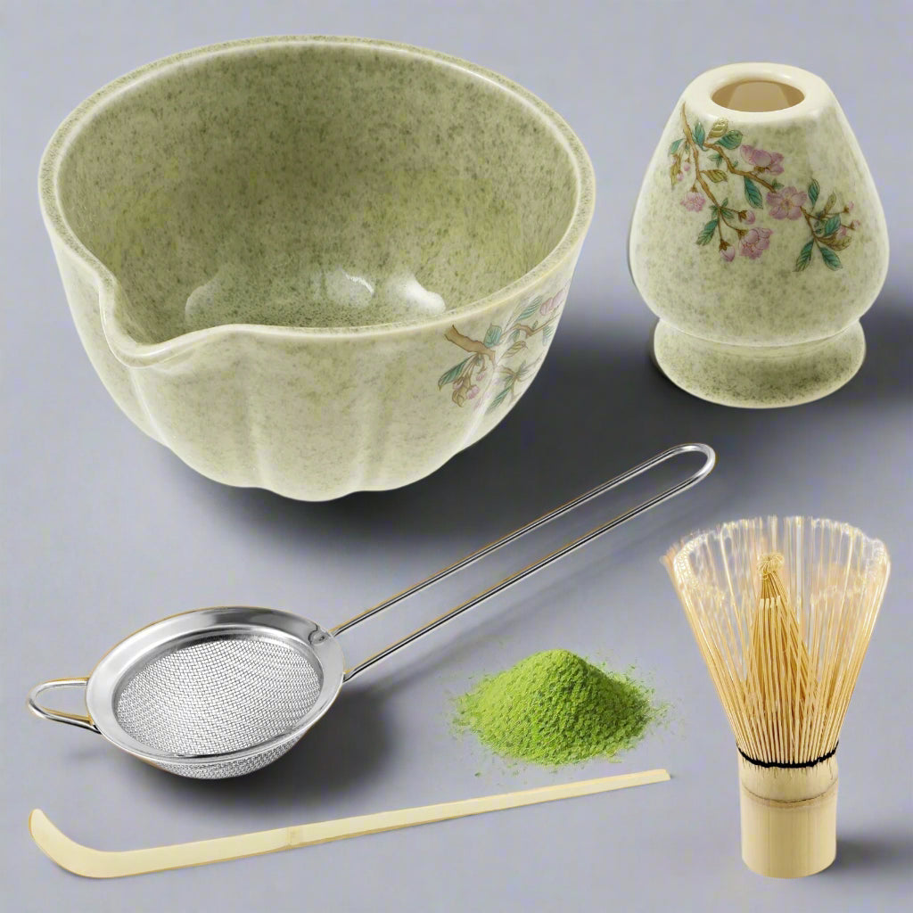 Kit Matcha Vintage Fleuri