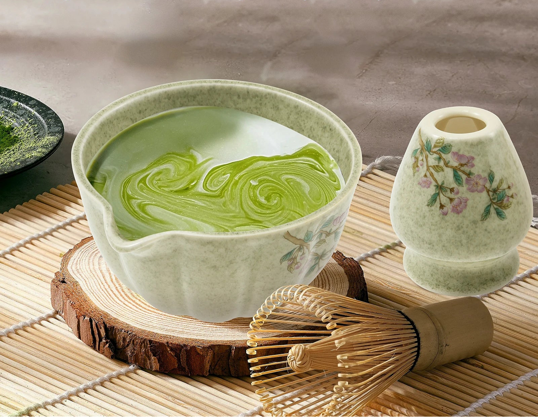 Kit Matcha Vintage Fleuri de qualité