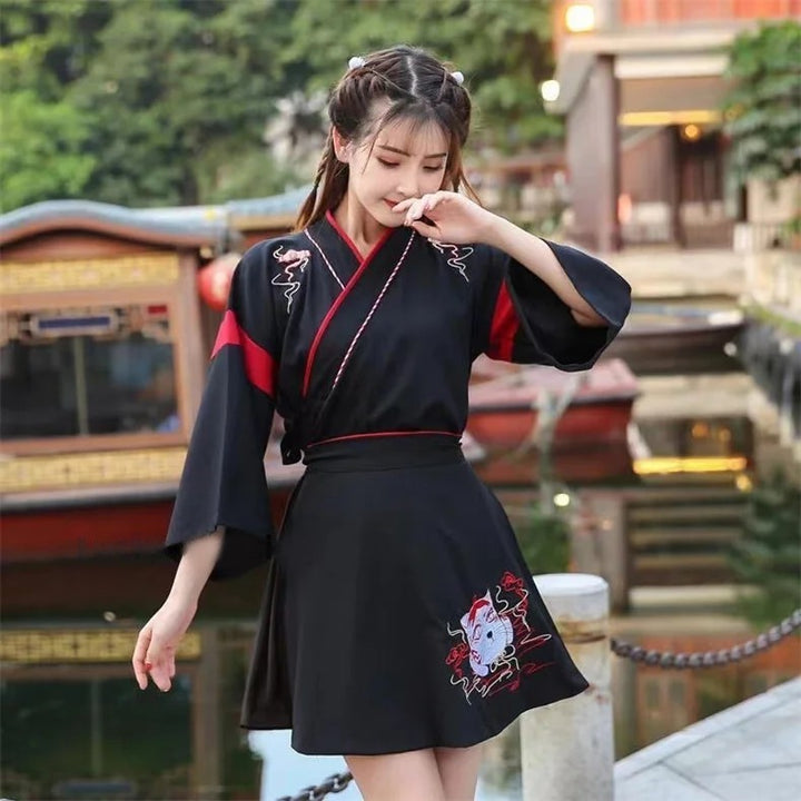 Kitsune Robe Noir