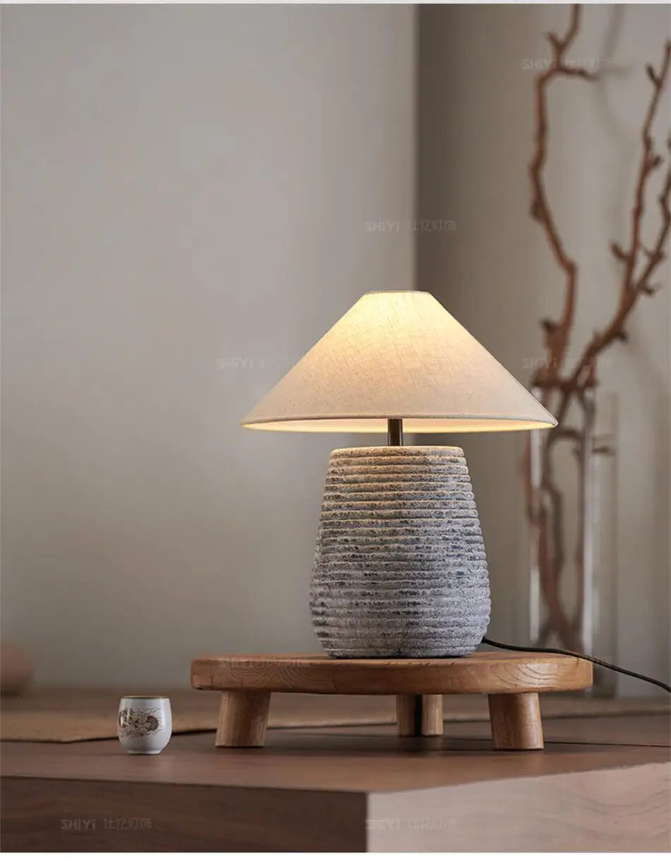 Lampe Japonaise Originale en Céramique 