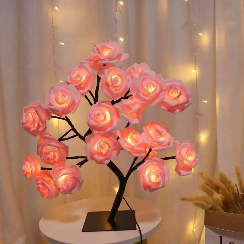 Lampe Japonaise Roses 