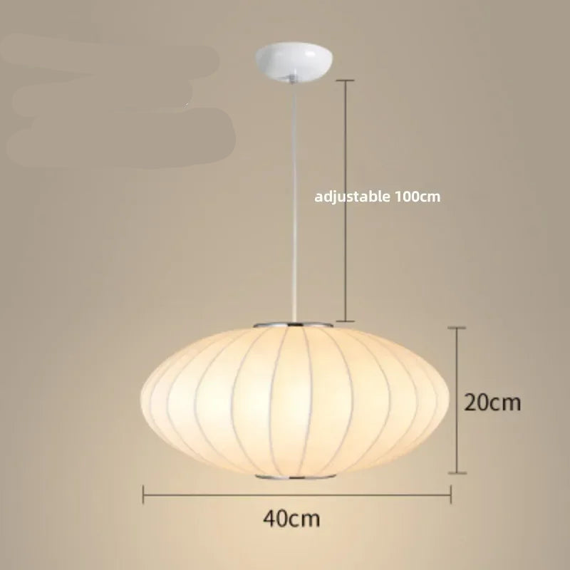 Lampe Japonaise Suspendue Ovale de qualité 