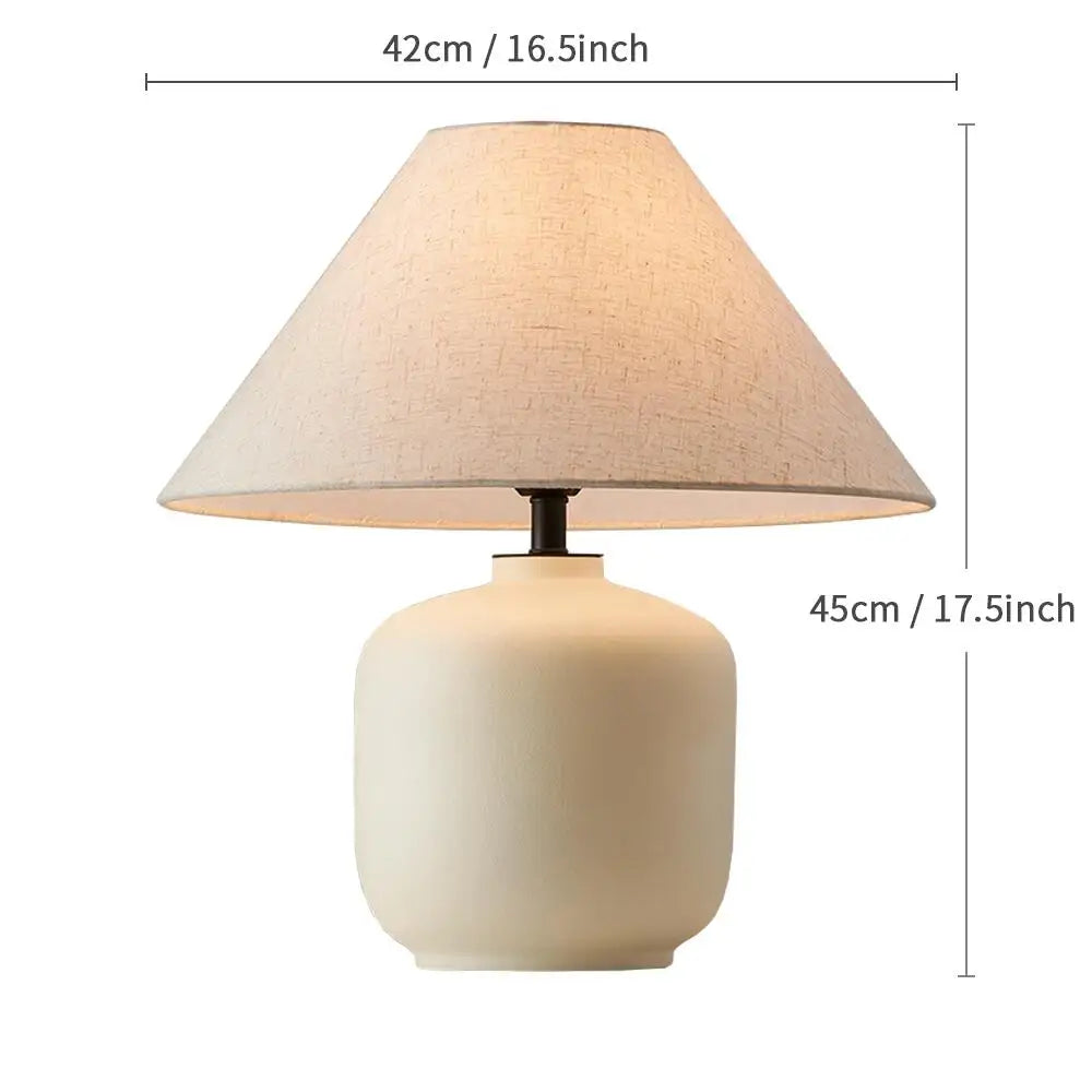 Lampe Japonaise en Céramique Epurée Banc