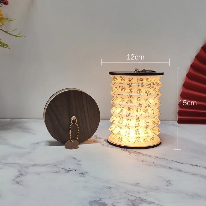 Lampe Lanterne Pliable Japonaise Artisanale