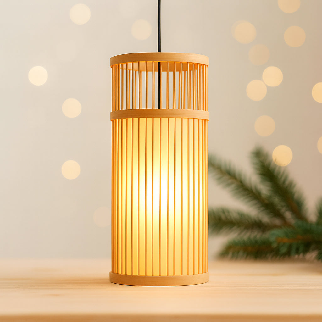Lampe Suspendue Bambou Minimaliste