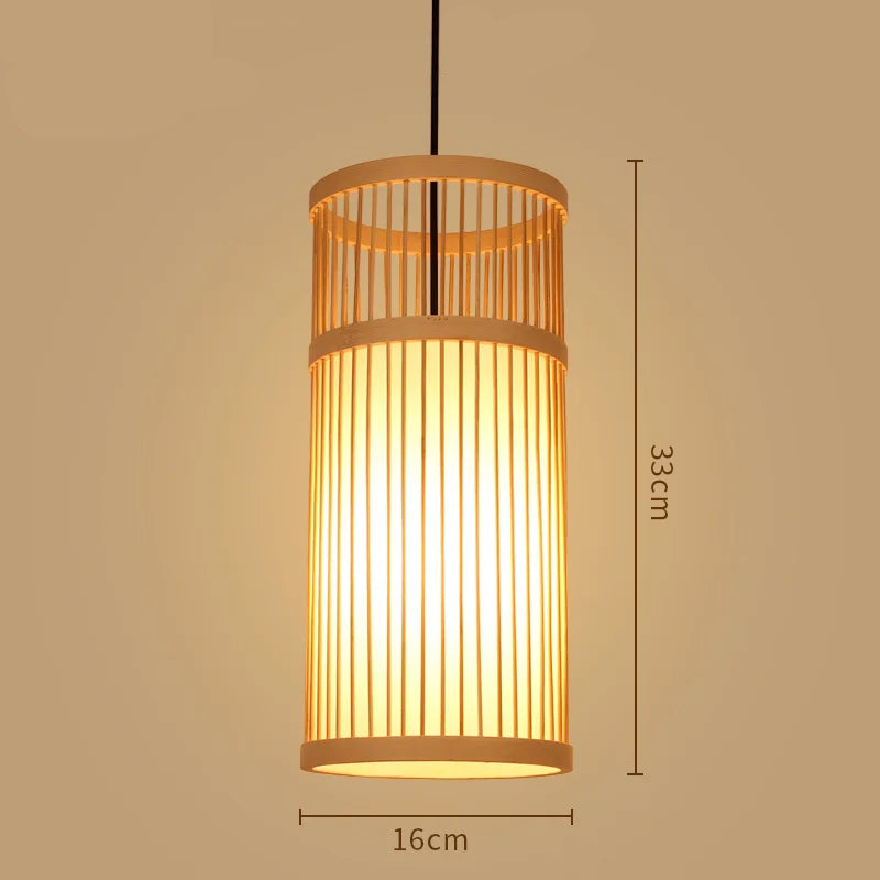Lampe Suspendue Bambou Minimaliste stylé