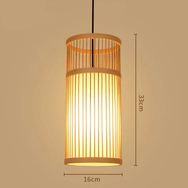 Lampe Suspendue Bambou Minimaliste stylé
