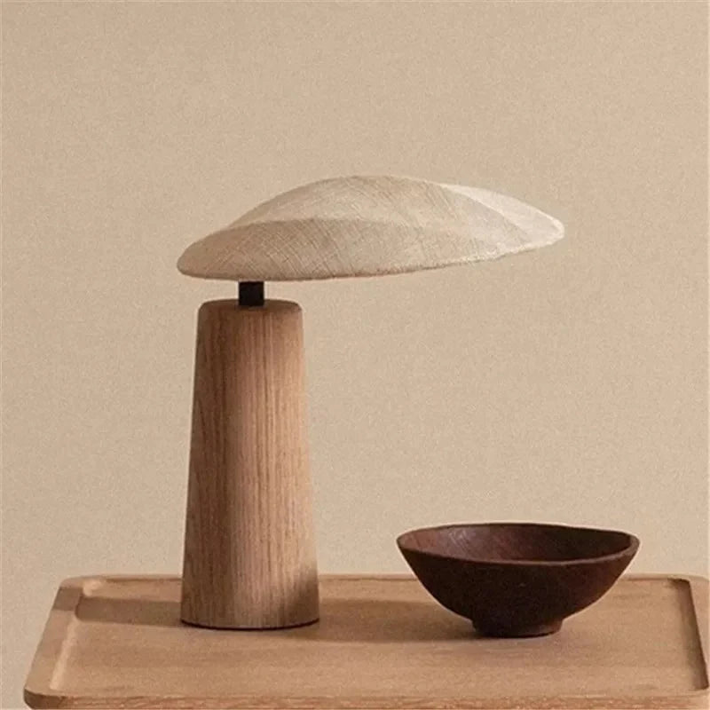 Lampe de Bureau en Bois Massif
