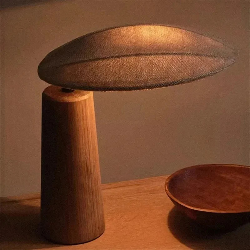Lampe de Bureau en Bois Massif très stylé