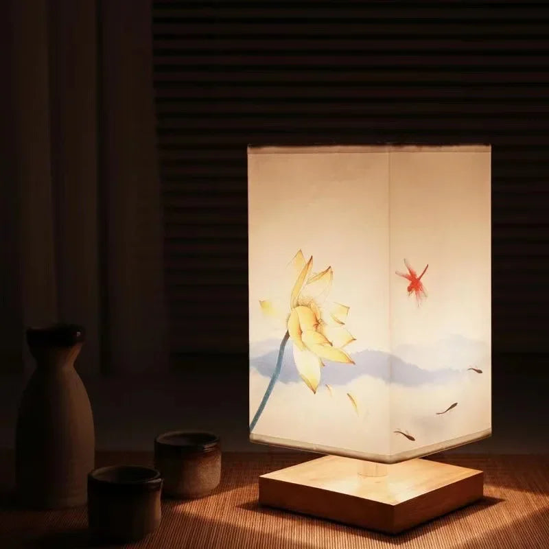 Lampe de Chevet Japonaise Rétro