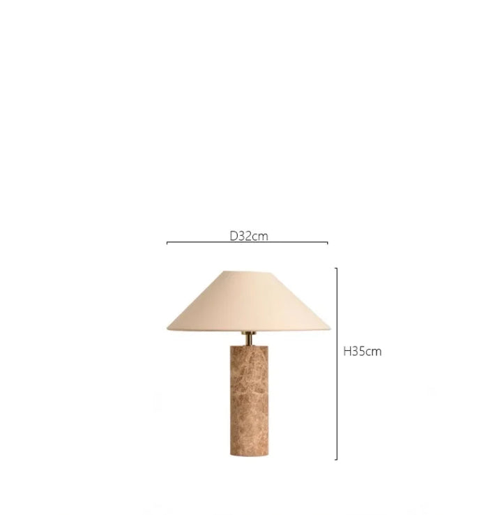 Lampe de Chevet Japonaise en Marbre.