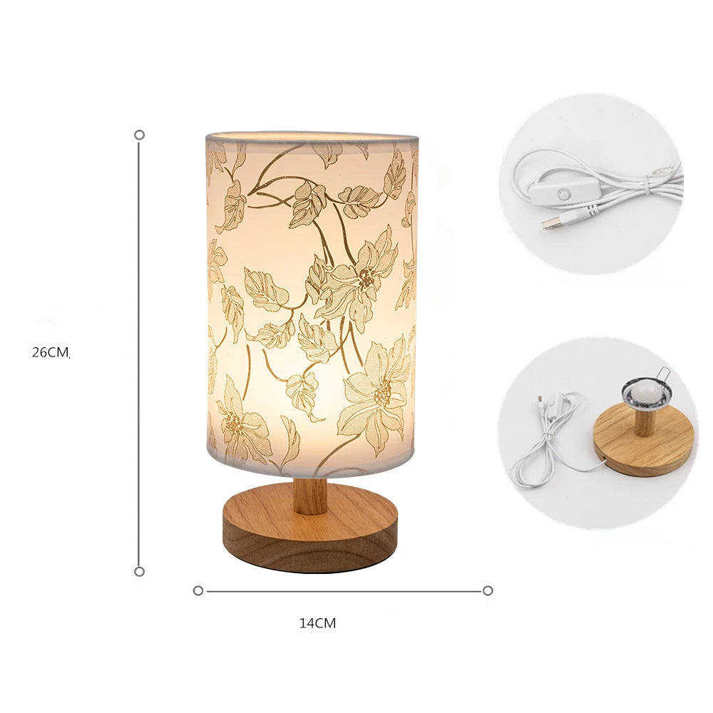 Lampe de Chevet Épuré Fleuri chic