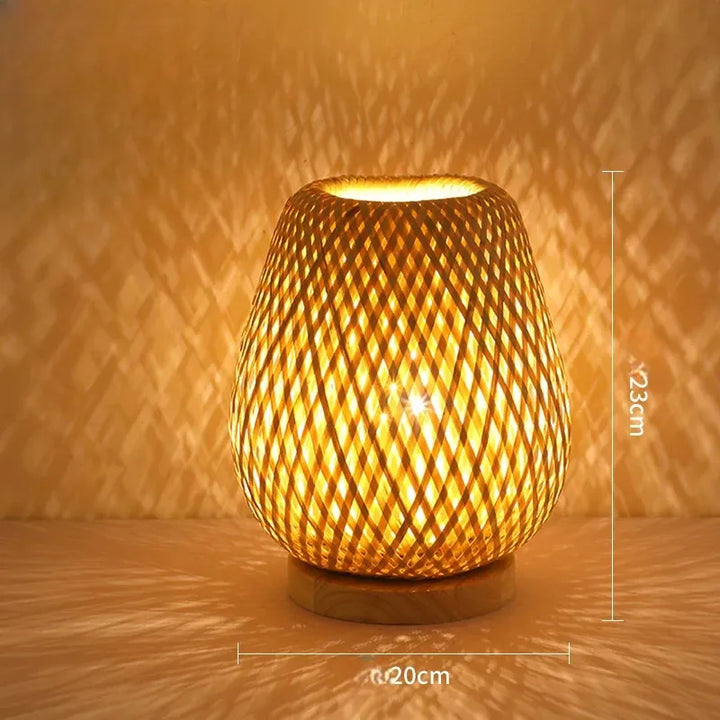 Lampe de Table Japonaise Zen Bambou
