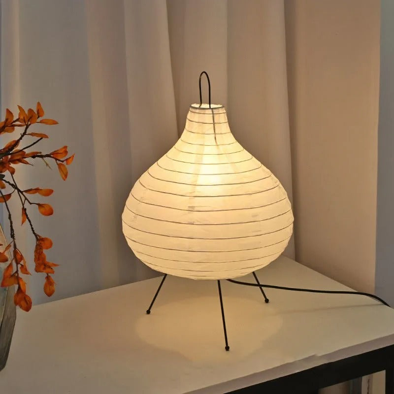 Lampe en Papier Style Japonais